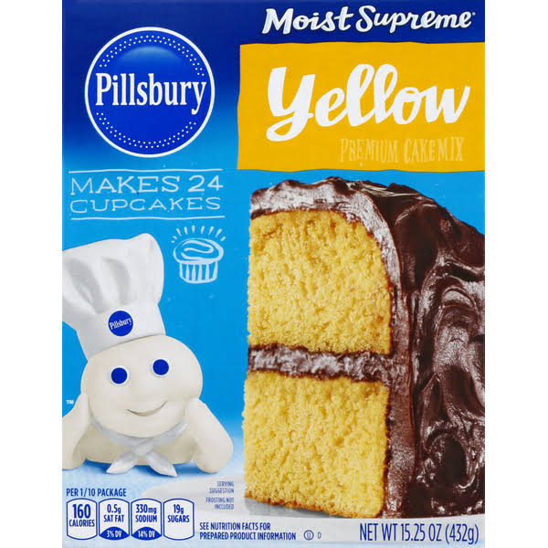 Pillsbury Moist Supreme Classic Yellow Premium Cake Mix, 15.25 oz