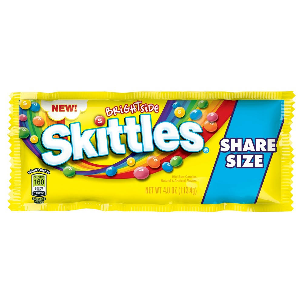 Skittles Brightside Candy Share Size - 4 oz