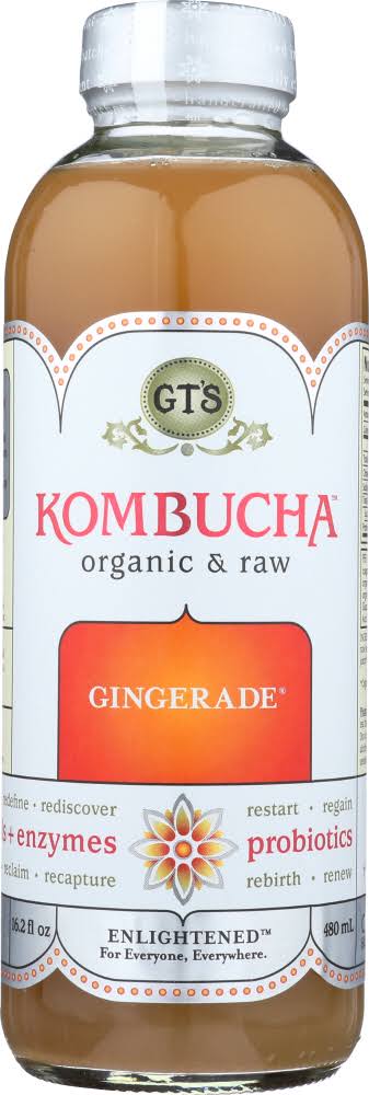 GT's Kombucha Organic and Raw Gingerade - 16.2oz