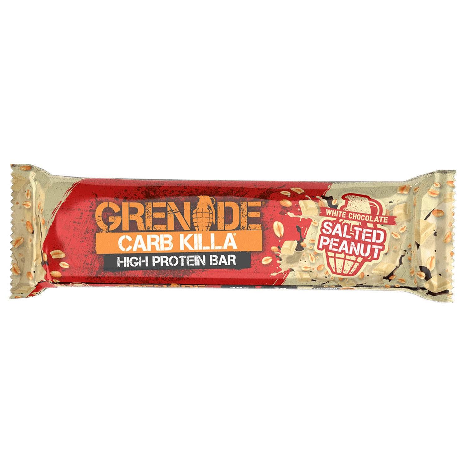 Grenade Carb Killa High Protein Bar - White Chocolate Salted Peanut, 30g