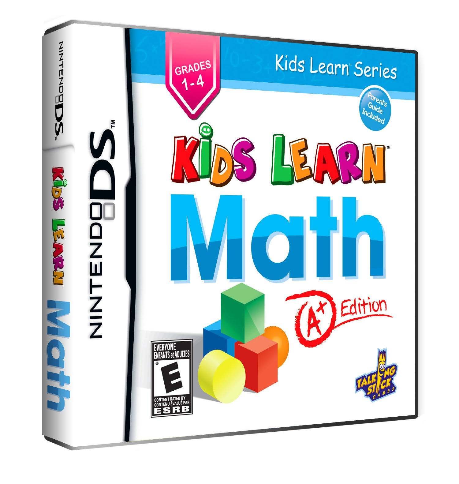 Kids Learn Math A+ Edition Nintendo DS Tested Complete CIB + AUTHENTIC