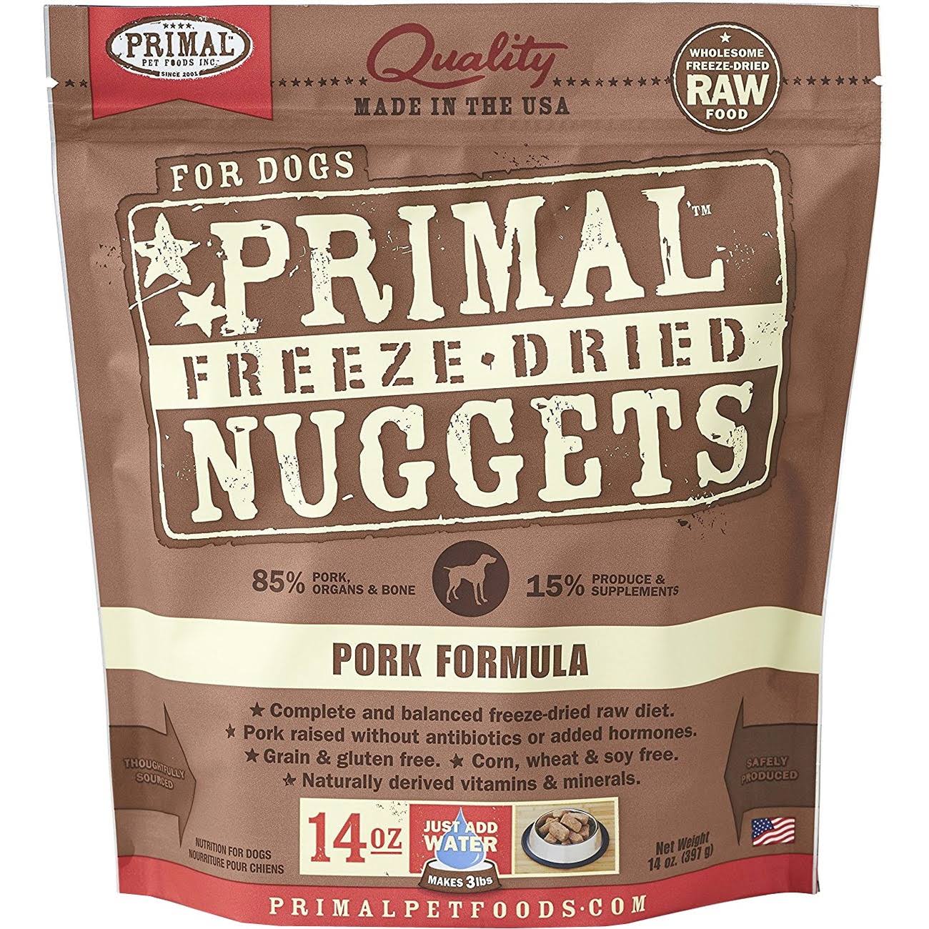 Primal Freeze-Dried Pork Nuggets Dog 14oz