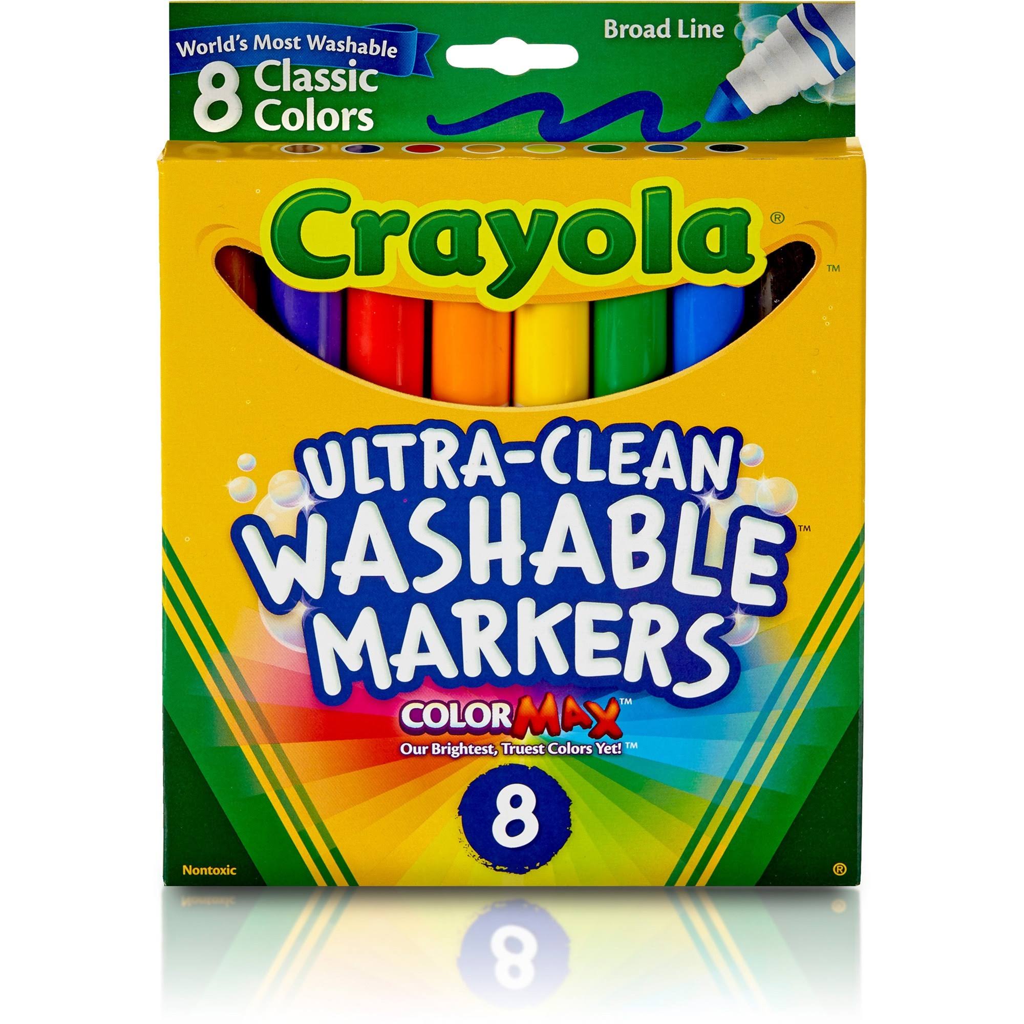 Crayola Washable Markers - 8 Classic Colors