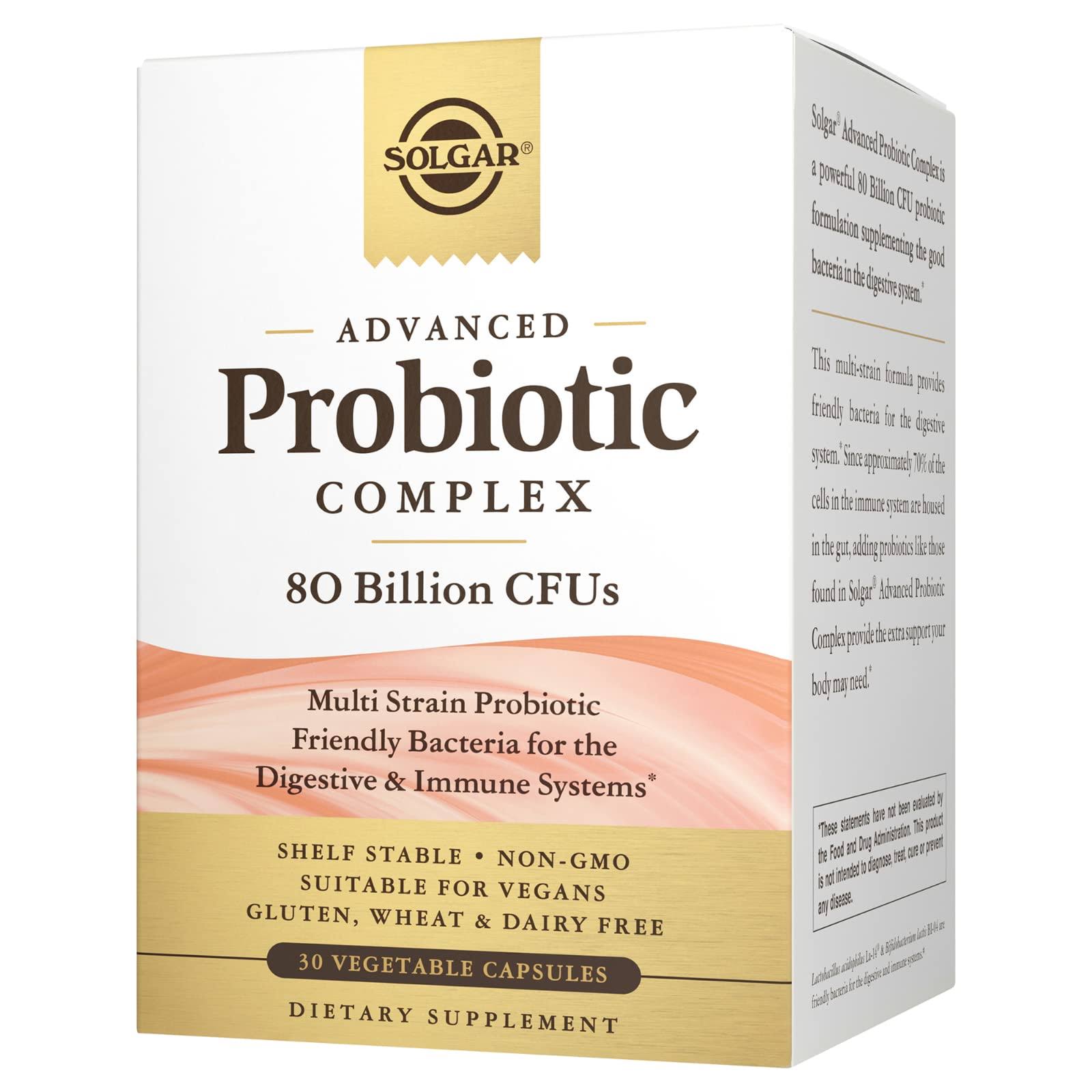 Advanced Probiotic Complex 80 Billion CFUs 30 Veg Caps