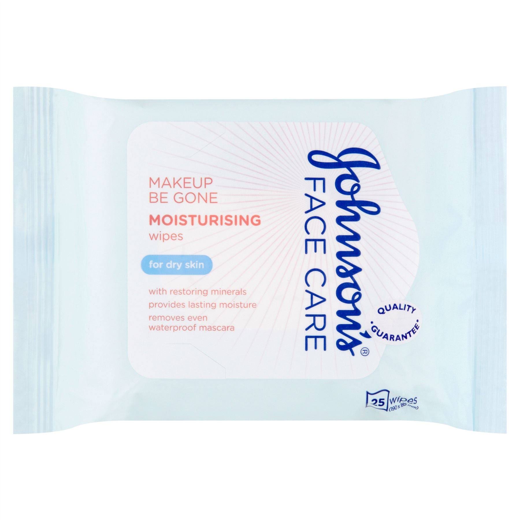 Johnson's Make-Up Be Gone 5 in 1 Moisturising Cleansing Wipes - 25 Wipes