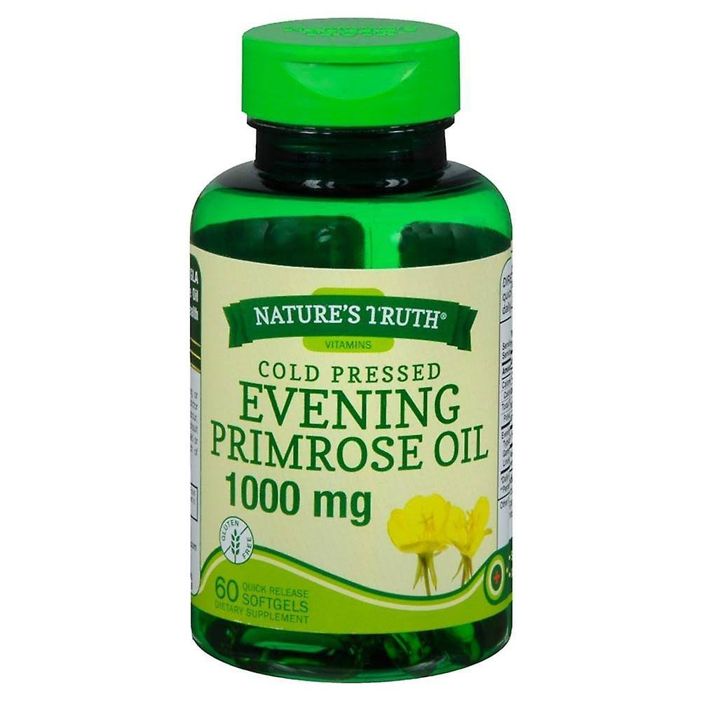 Nature's Truth Cold Pressed Evening Primrose Oil - 1000mg, 60 Capsules