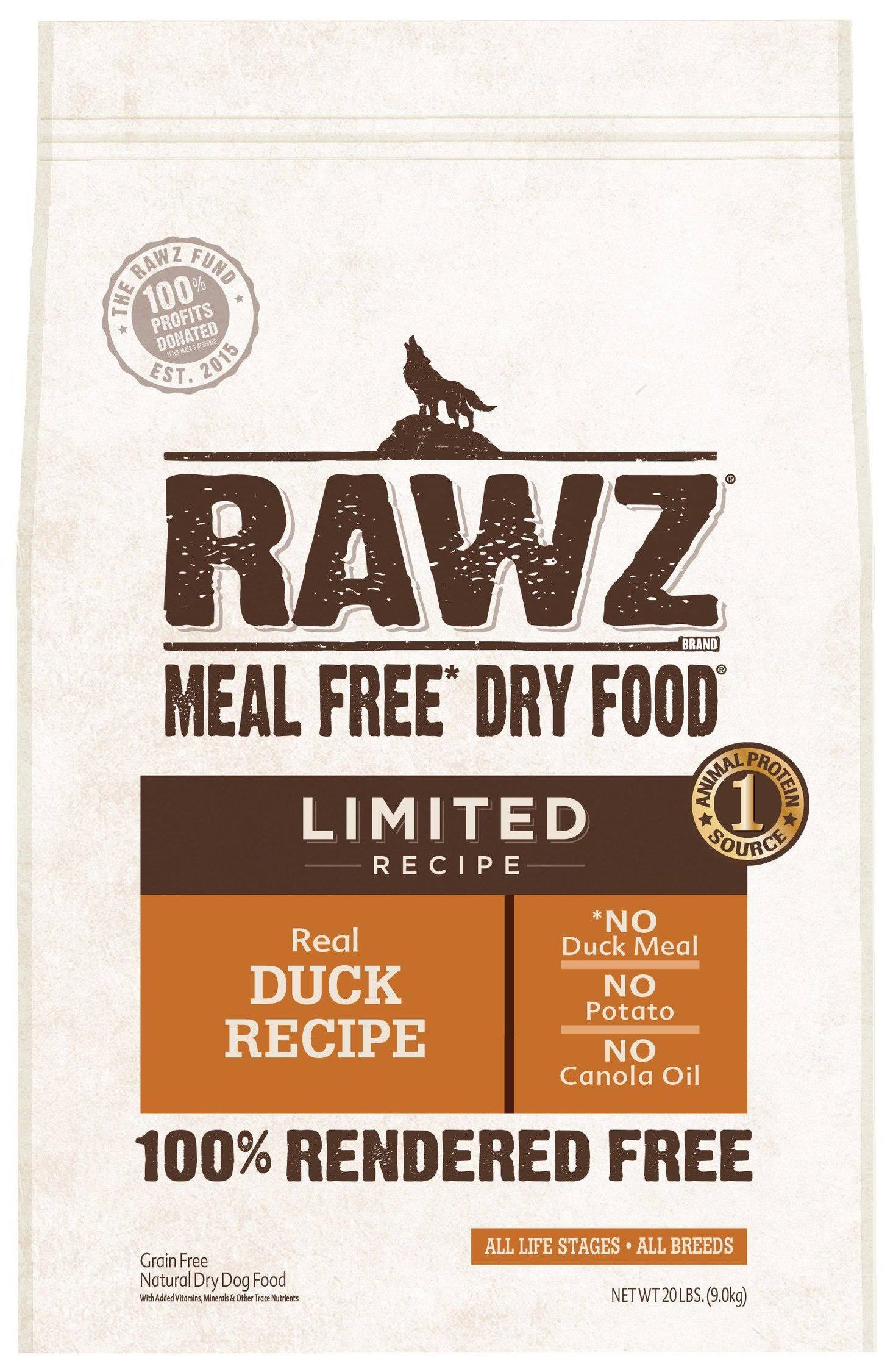 Rawz Meal Free Dry Food - Real Duck Recipe