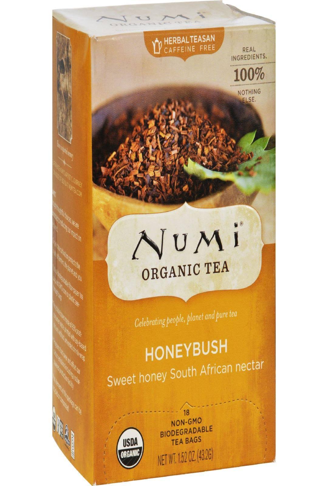 Numi Organic Tea - Honeybush, 18 Bags