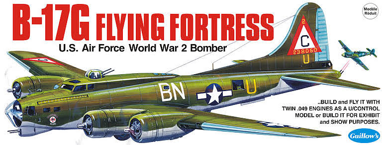 Guillow's B-17G Flying Fortress Balsa Wood Airplane Model Kit (2002