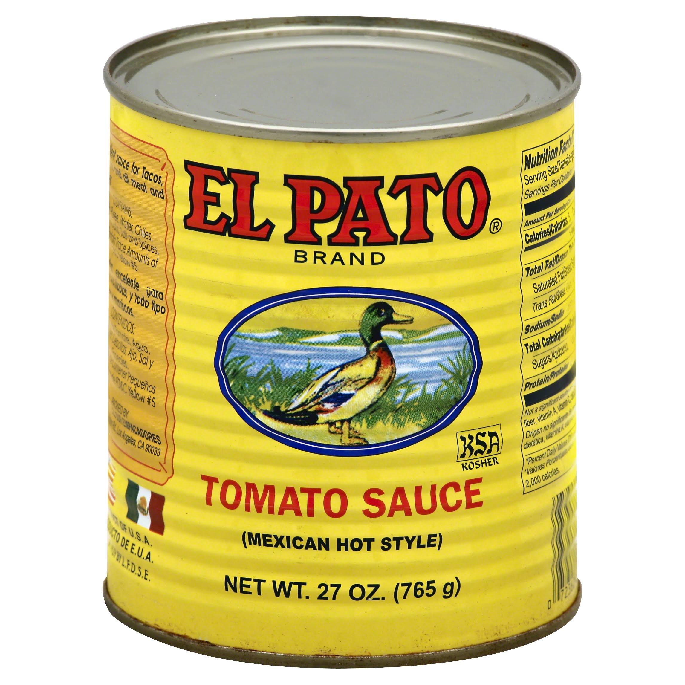 El Pato Tomato Sauce - 27oz, Mexican Hot Style