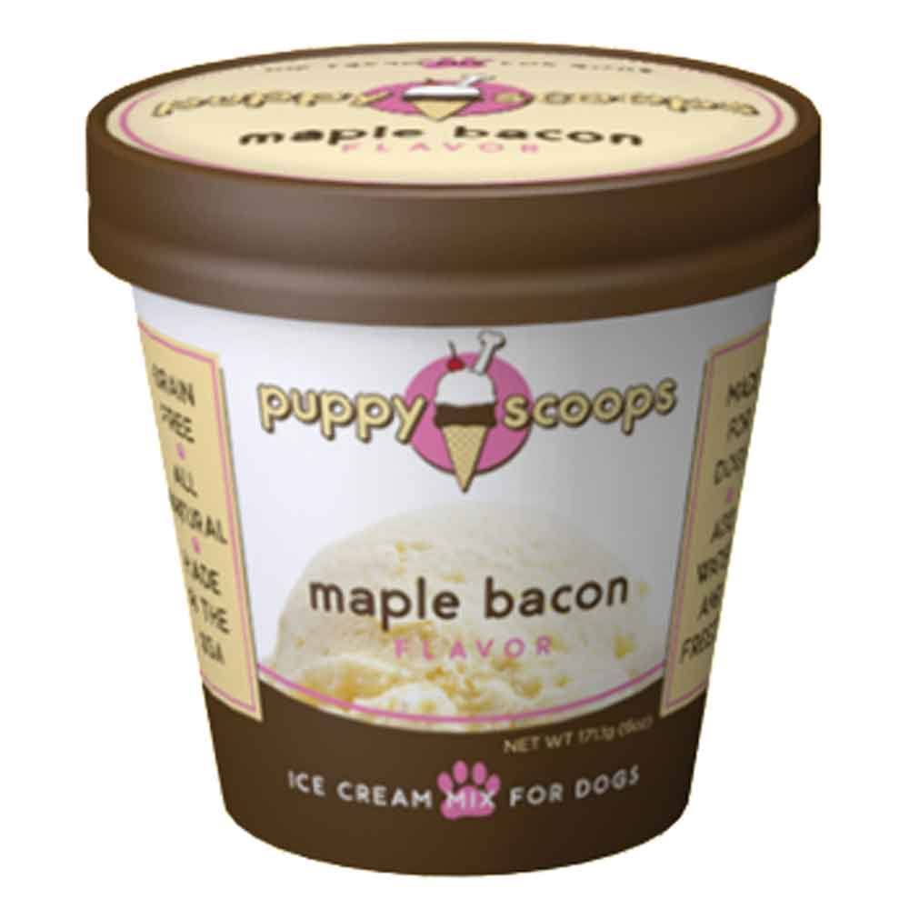 Puppy Scoops Ice Cream Mix for Dogs - Maple Bacon, 171.1g