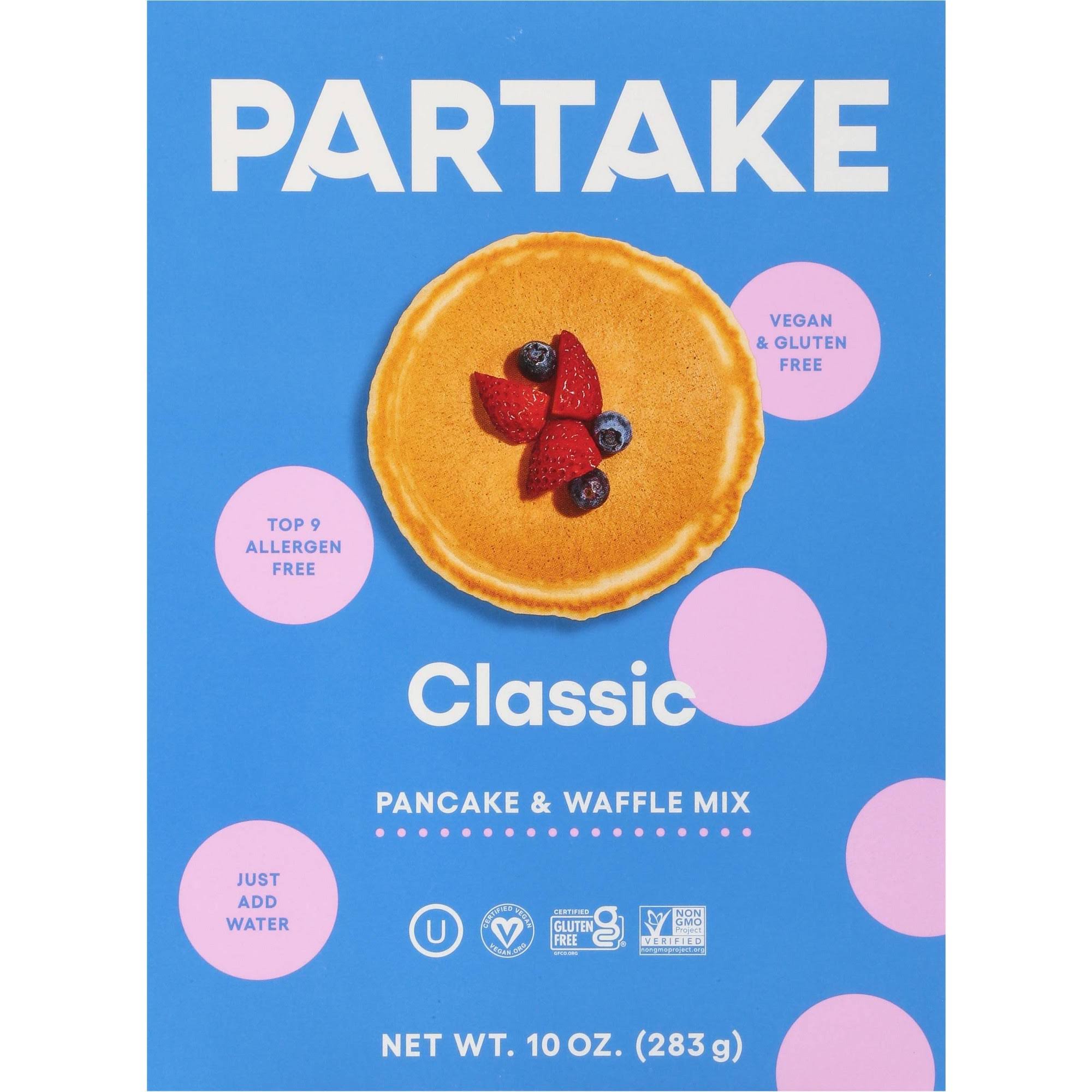 Partake - Pancake & Waffle Mixes, 283g | Multiple Flavours Classic - Vegan Plant Based