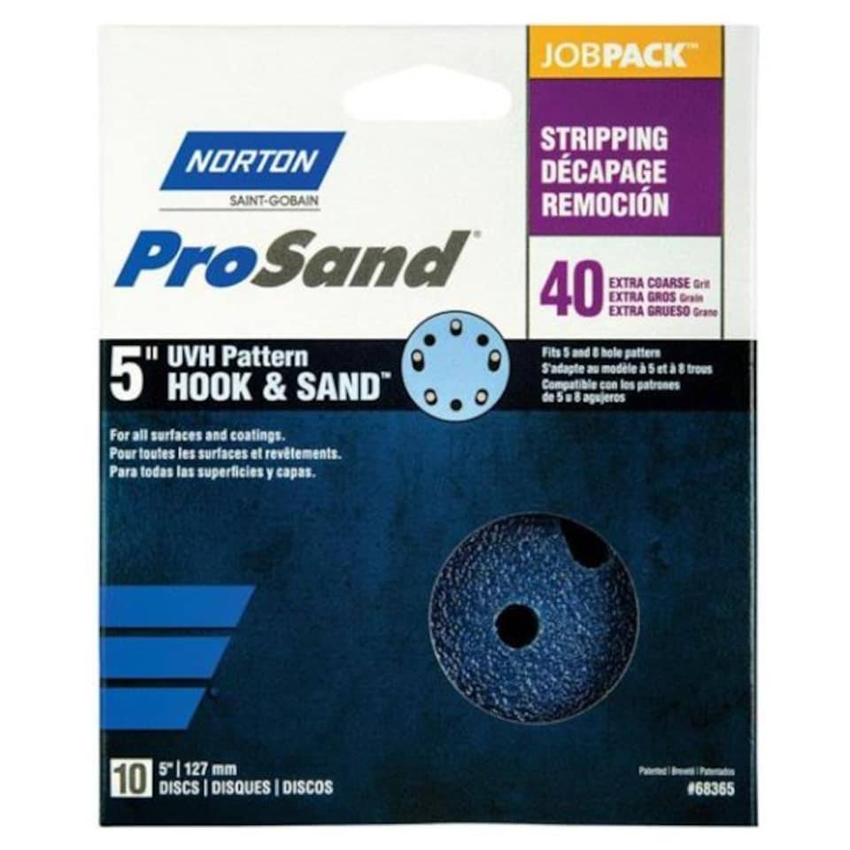 Norton Prosand Universal Vacuum Sanding Disc - Grit 40, 5", 10pcs