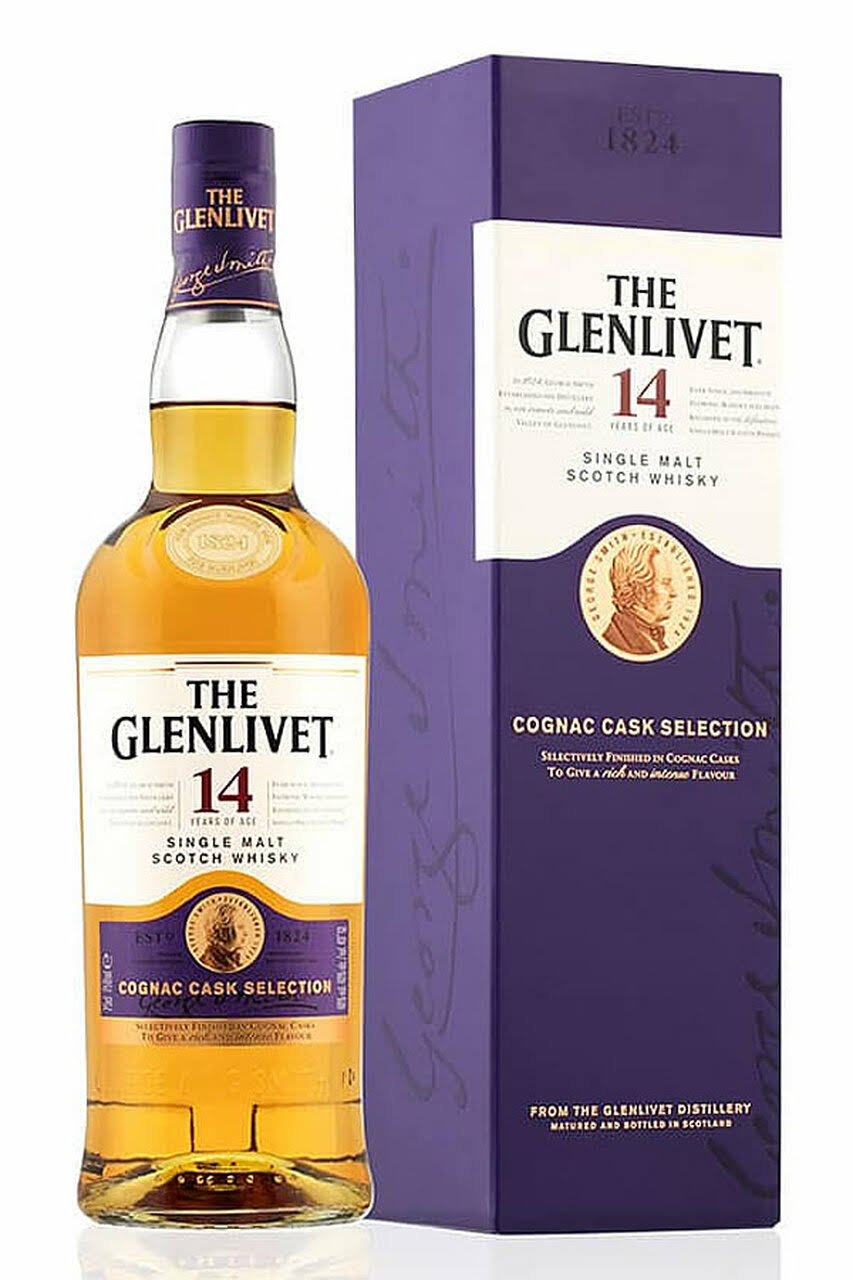 The Glenlivet Scotch Whisky, Cognac Cask Selection, Single Malt - 750 ml