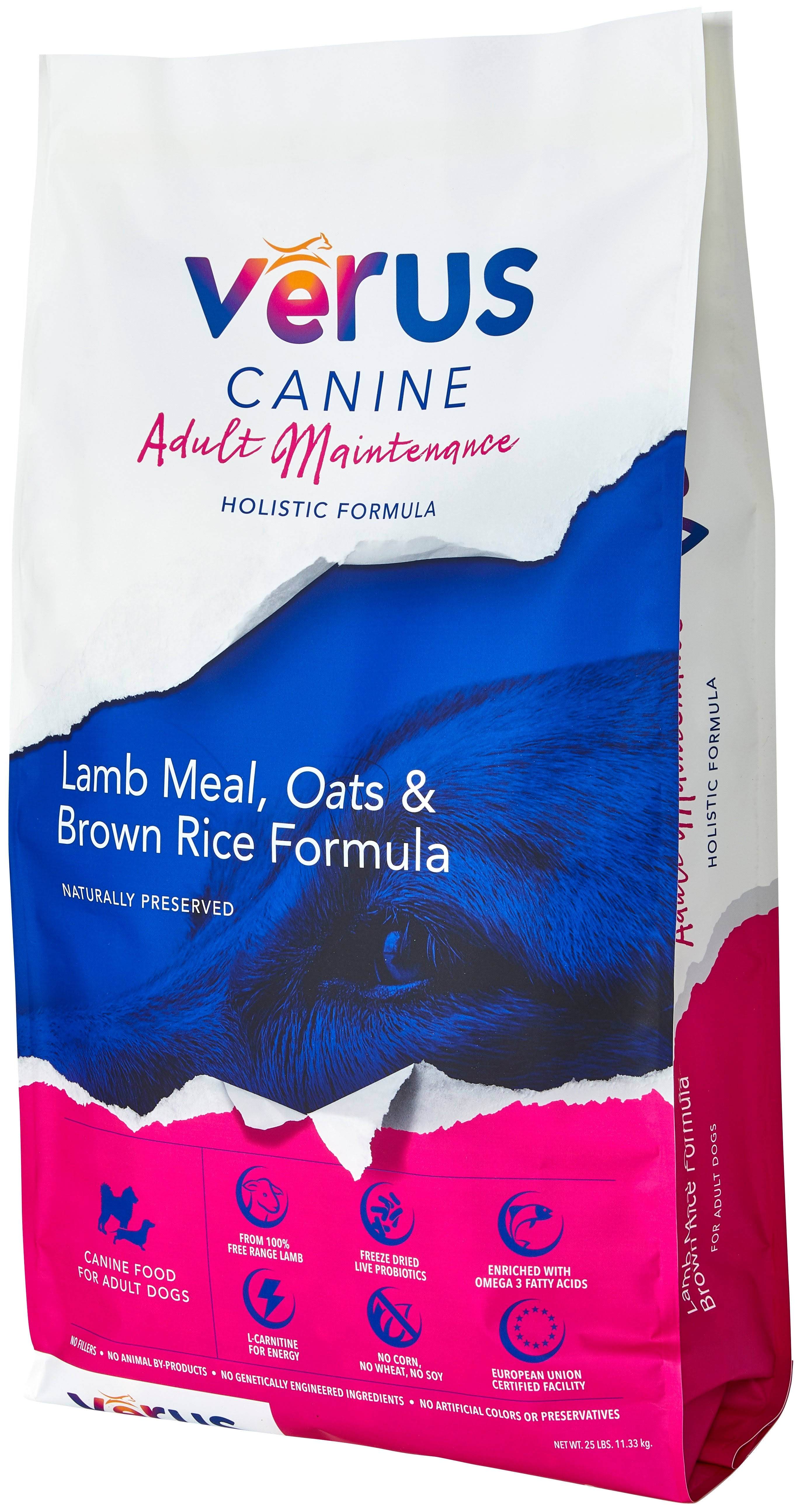 Verus Adult Maintenance Lamb Formula Dry Dog Food, 25-lb Bag