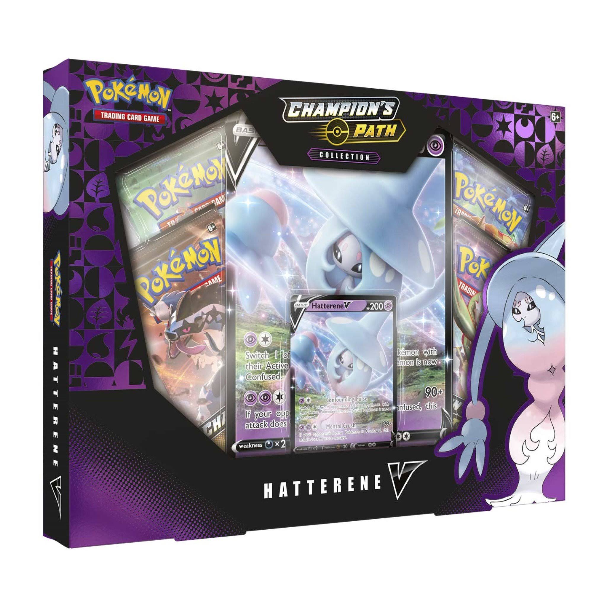 Pokemon Champion's Path Hatterene V Collection Box