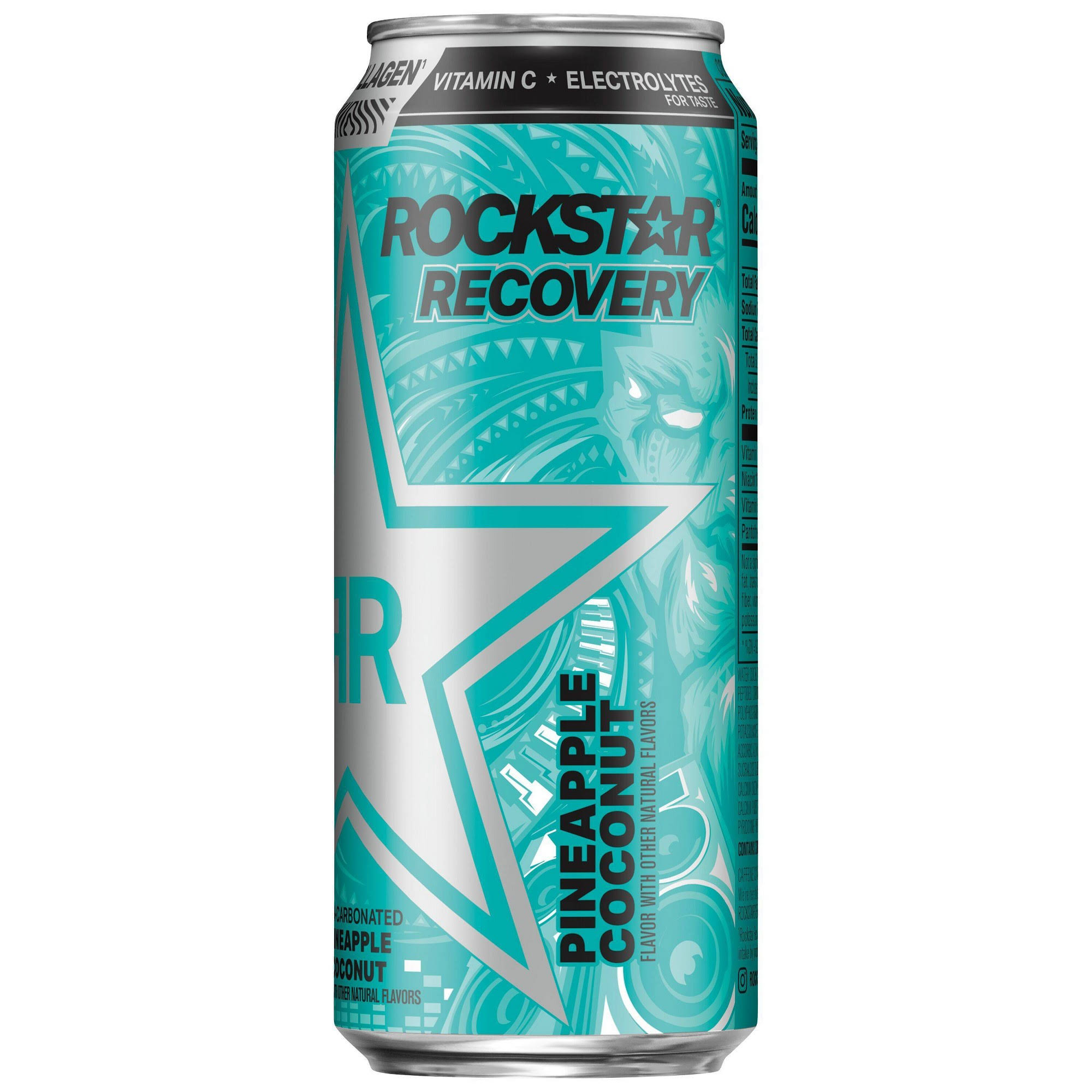 Rockstar Recovery Energy Drink, Pineapple Coconut - 16 fl oz