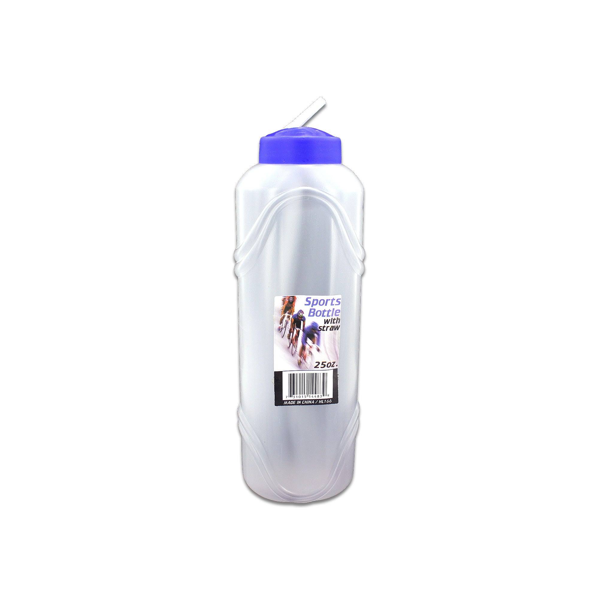 Bulk Buys Water Bottle With Straw - 25oz, Case of 24