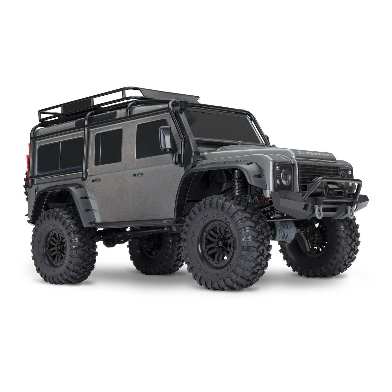 Traxxas TRX-4 Scale and Trail Crawler with Land Rover Defender (Silver)