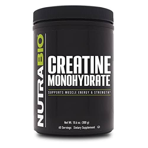 NutraBio Creatine Monohydrate - 300 Grams