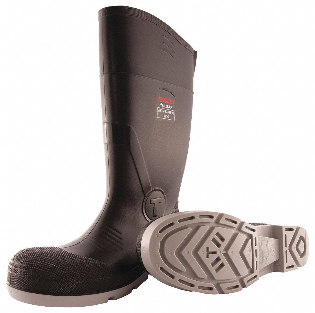 Tingley 43151 Pulsar Plain Toe PVC Knee Boot, Size 9