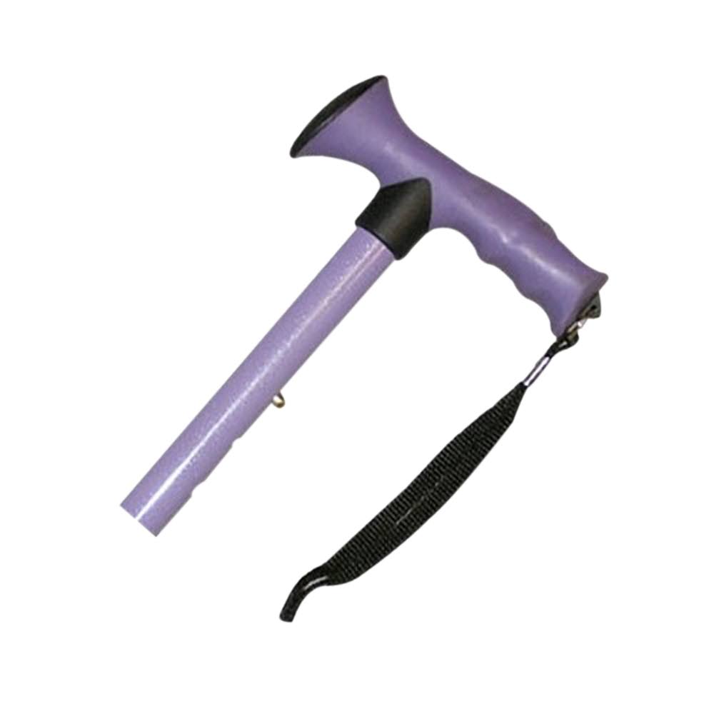 Alex Orthopedic Adjustable Travel Folding Cane with Comfort Grip Handle - Purple