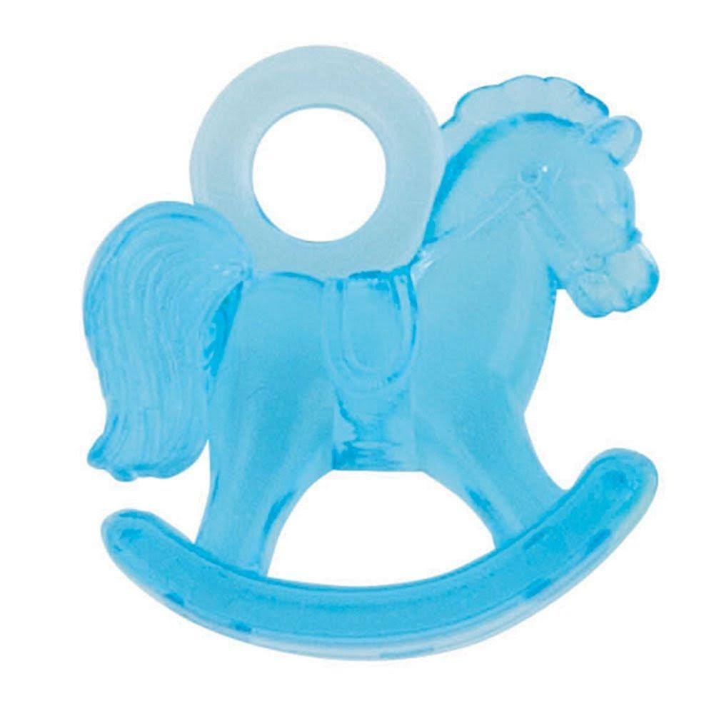 Unique Mini Plastic Rocking Horse Baby Shower Favor Charms - 1.25", Blue, 16ct