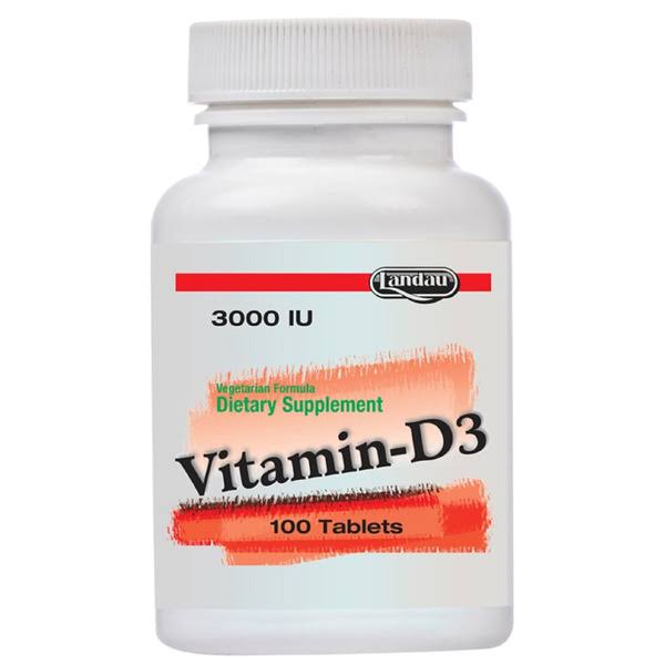 Landau Kosher Vitamin D3 Dietary Supplement - 100ct