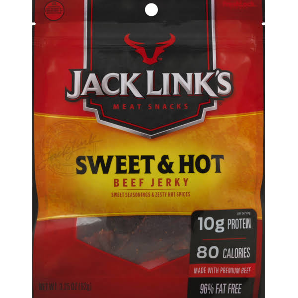 Jack Link's Beef Jerky, Sweet & Hot - 3.25 oz