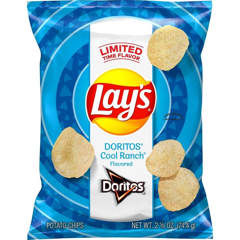 Lay's Doritos Potato Chips, Cool Ranch Flavored - 2.63 oz