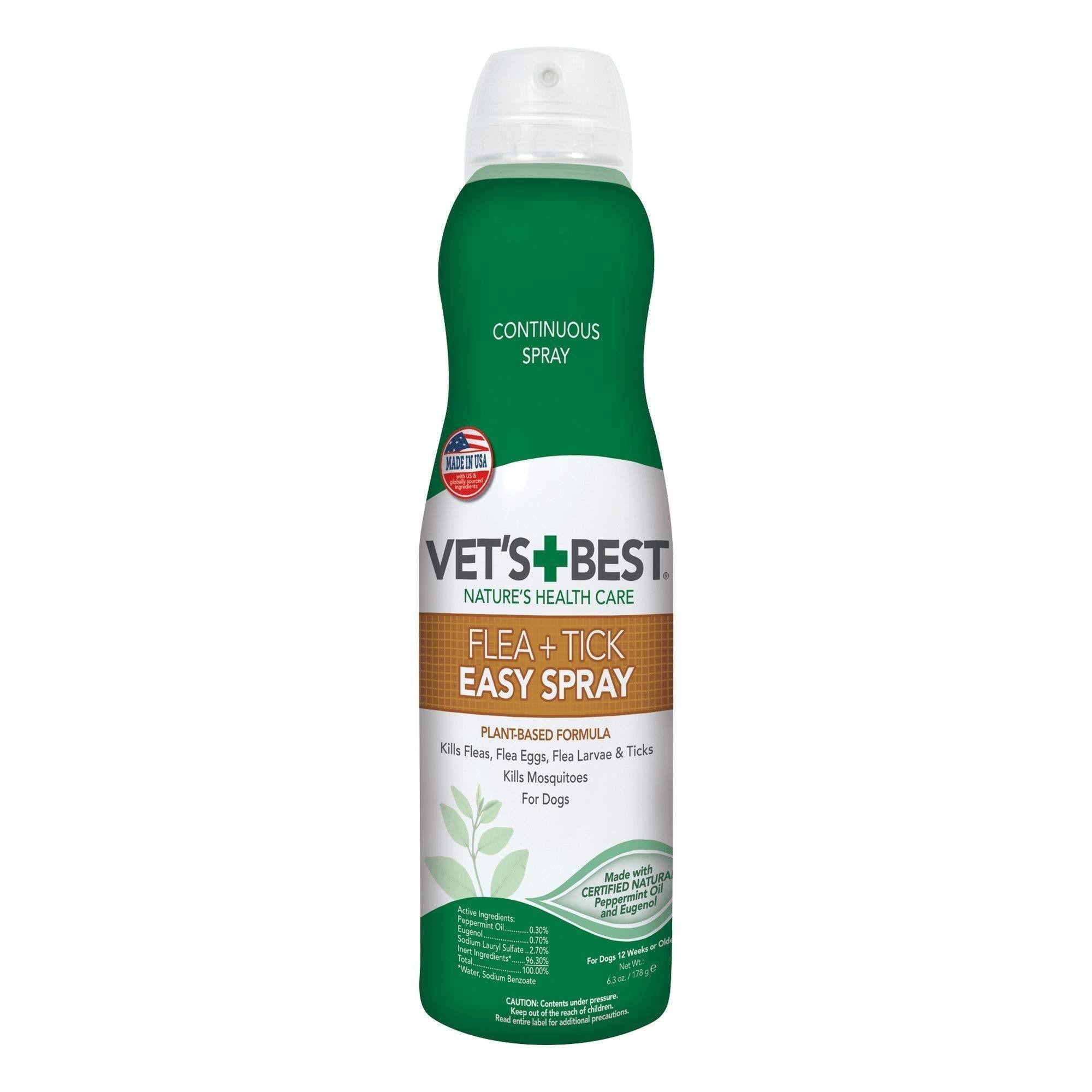 Vet's Best Flea Tick Home and Go Spray - 6.3oz