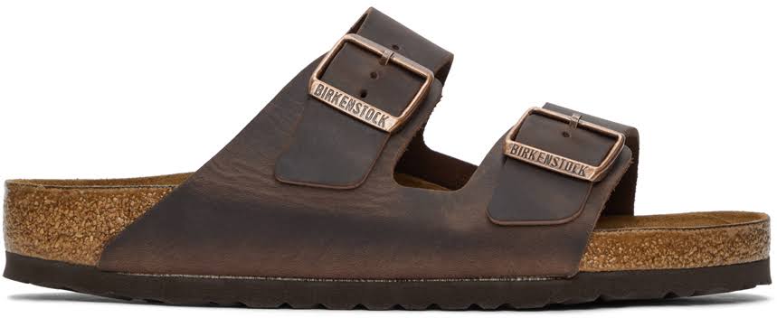 Birkenstock Men's Arizona Sandals - Habana Oiled Leather, Size 10 US