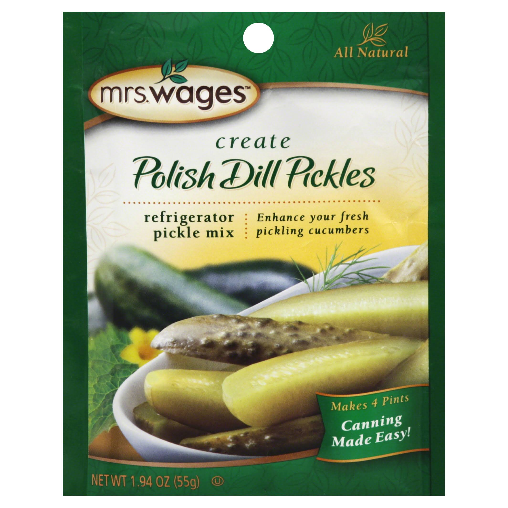 Mrs Wages Polish Dill Refrigerator Pickle Mix - 1.94oz