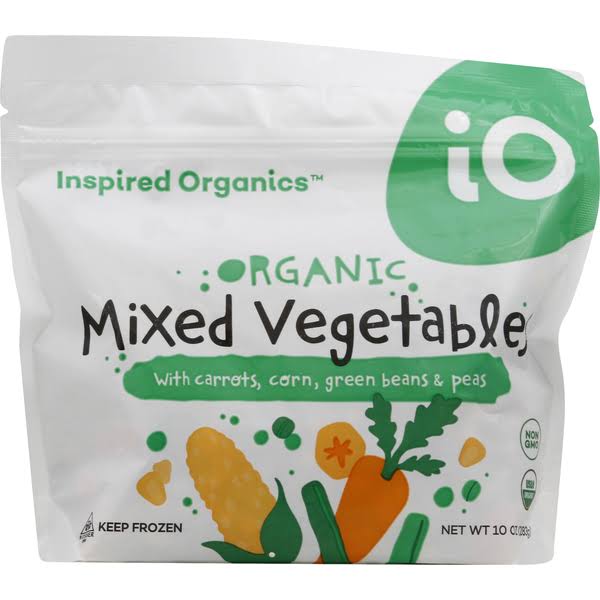 Inspired Organics Mixed Vegetables, Organic - 10 oz