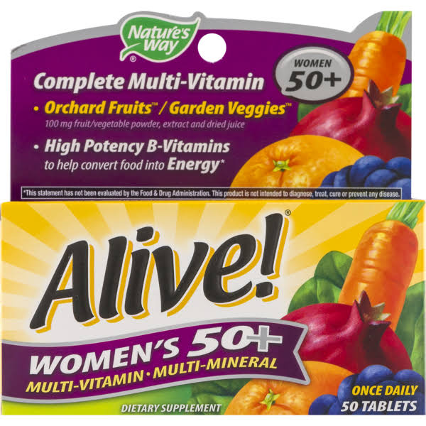 Nature's Way Alive! Women's 50+ Dietary Supplement - 50 Tablets
