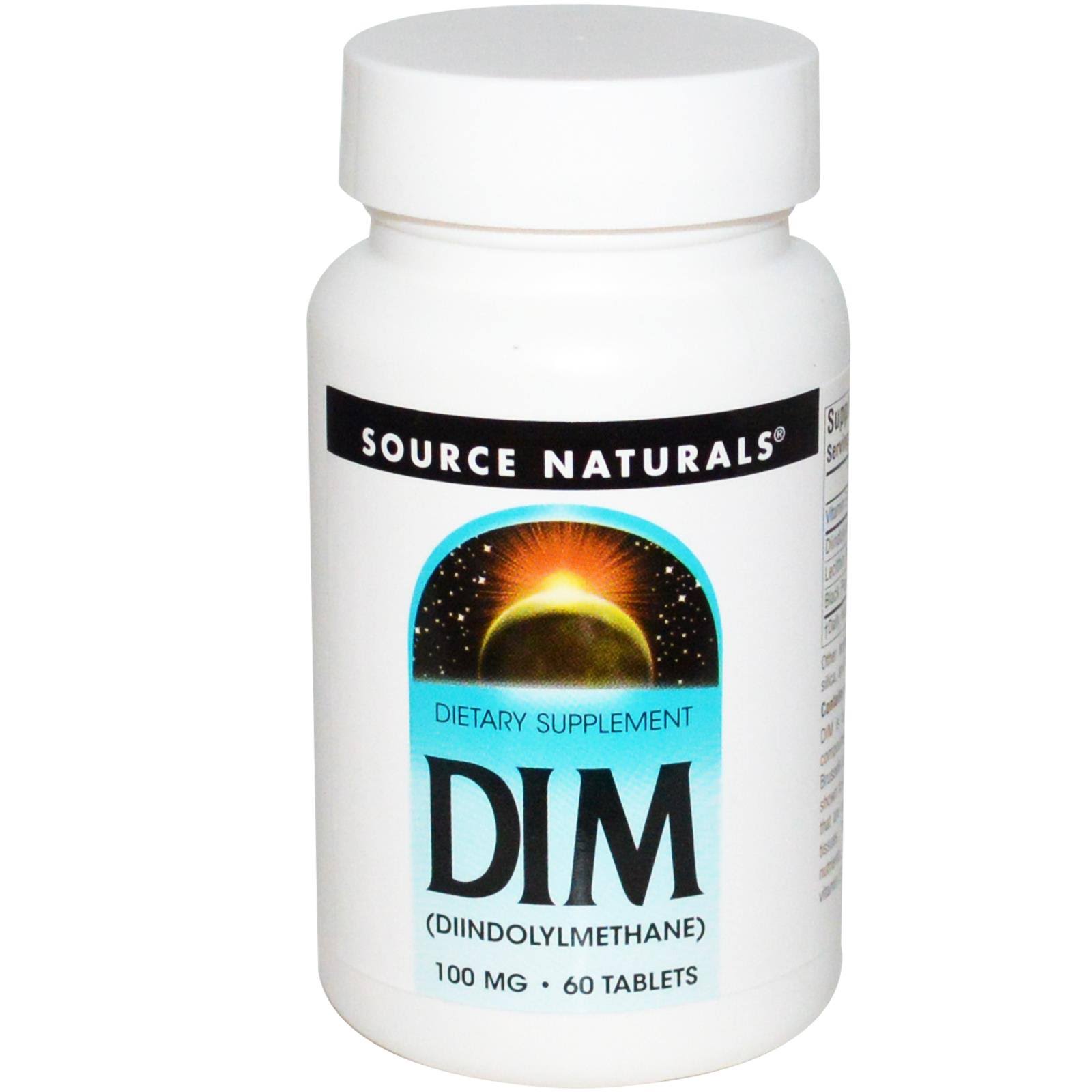 Source Naturals Dim Diindolylmethane 100mg Tablets - 60 Pack