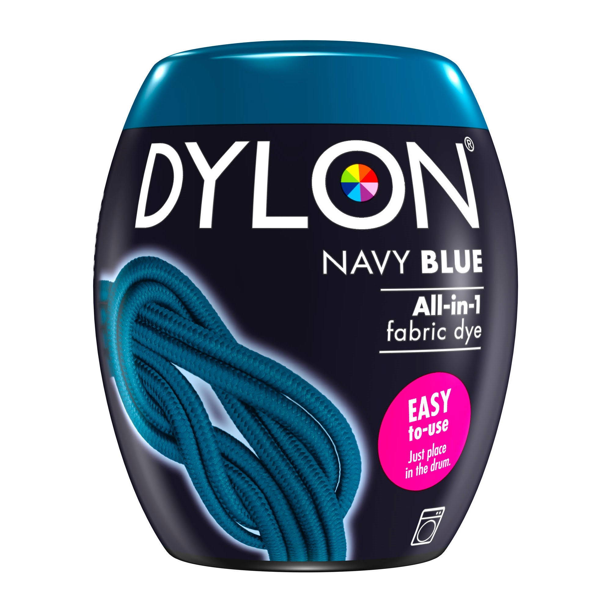 Dylon All In 1 Fabric Dye - Navy Blue, 350g