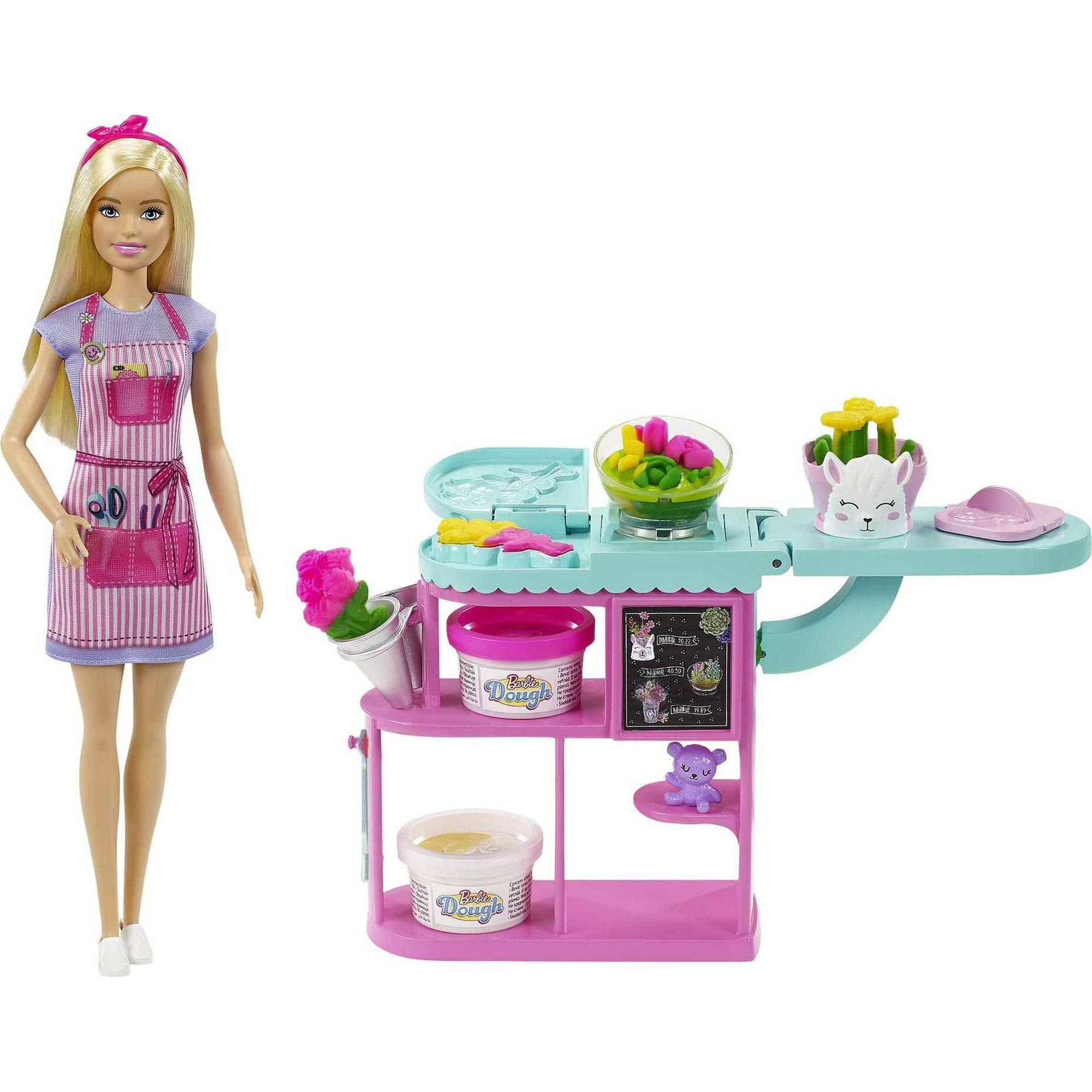 Barbie Florist Playset with Blonde Doll