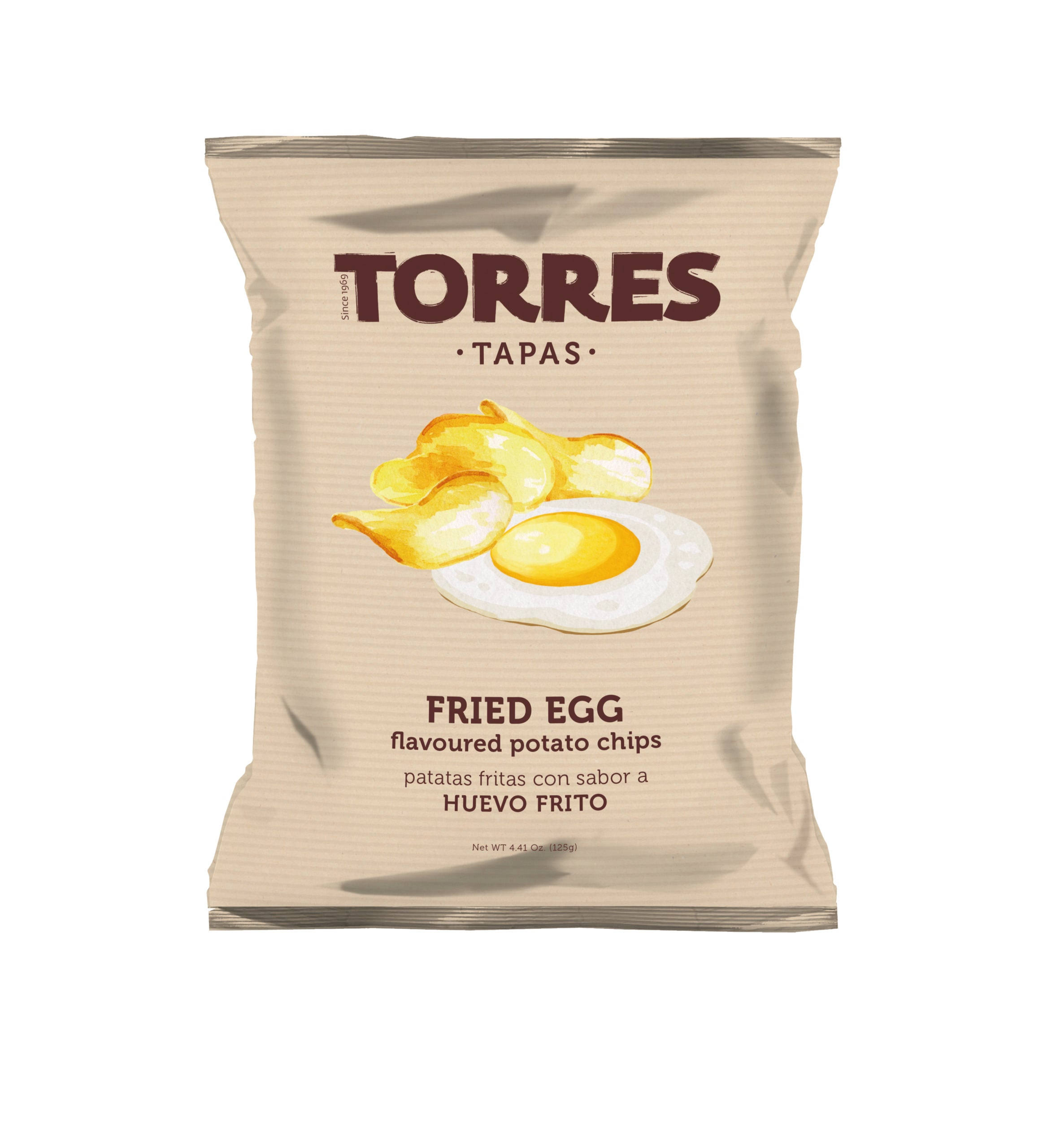 Torres Fried Egg Potato Chips, 4.4 oz/125 G