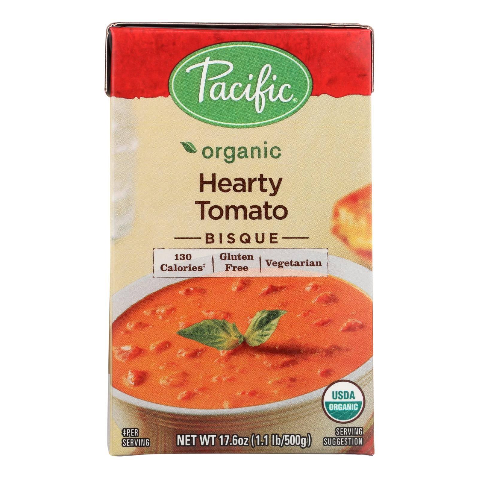 Pacific Natural Foods Bisque - Hearty Tomato - Case Of 12 - 17.6 Oz.