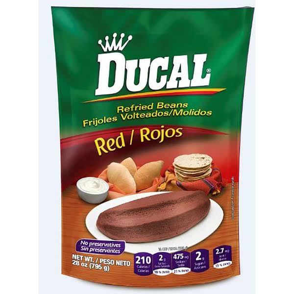 Ducal Red Refried Beans - 28 oz