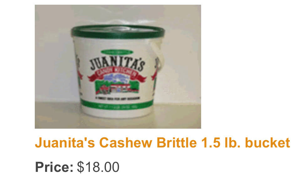 Juanita’s Candy Kitchen Brittle Cashew