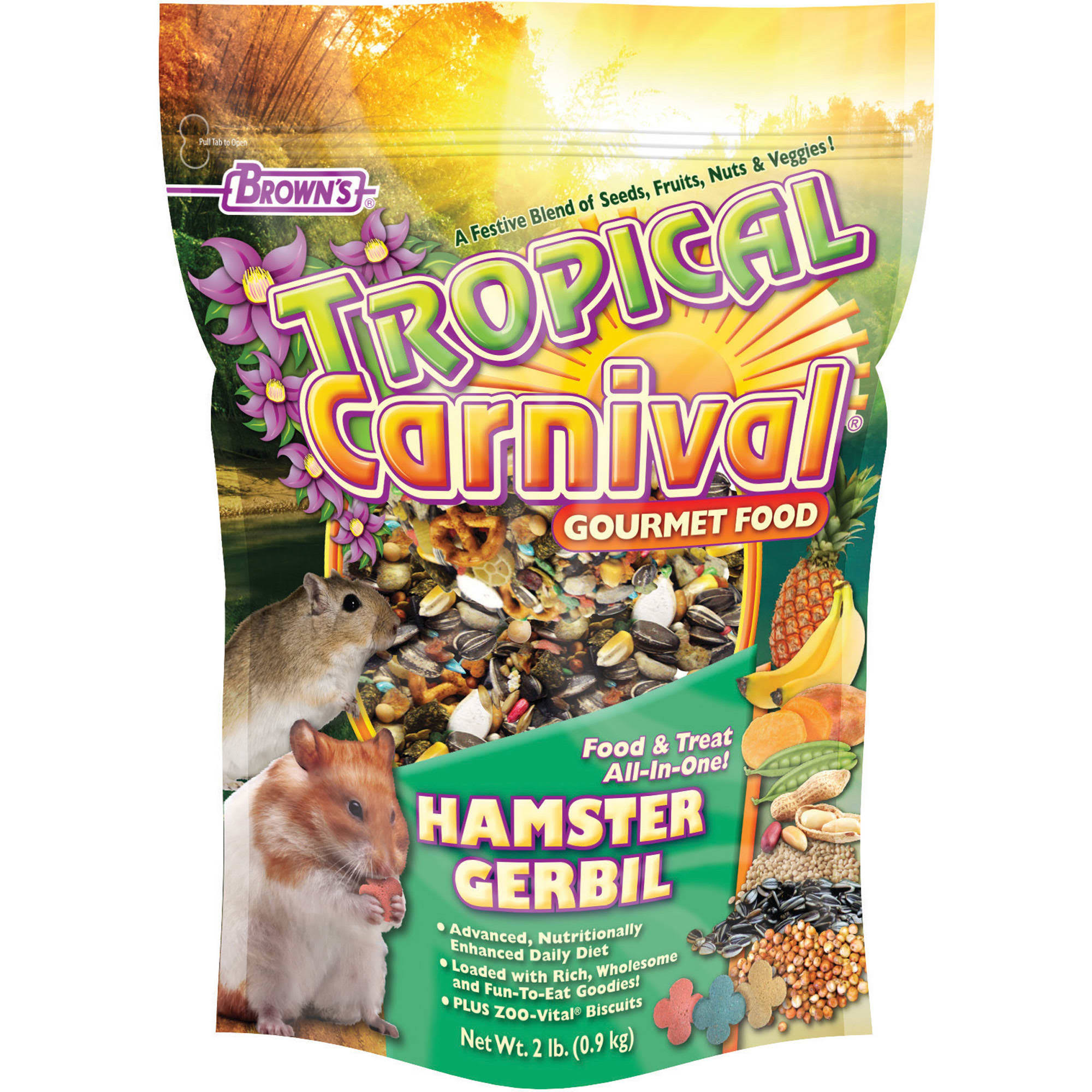 F.M. Brown's Tropical Carnival Hamster Gerbil - 2lbs