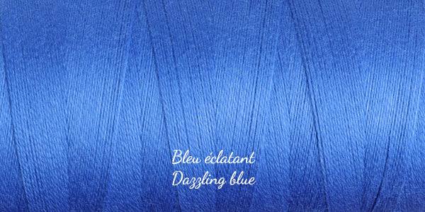 Ashford Unmercerised 5/2 Cotton Yarn - 200gm Cone Dazzling Blue 146