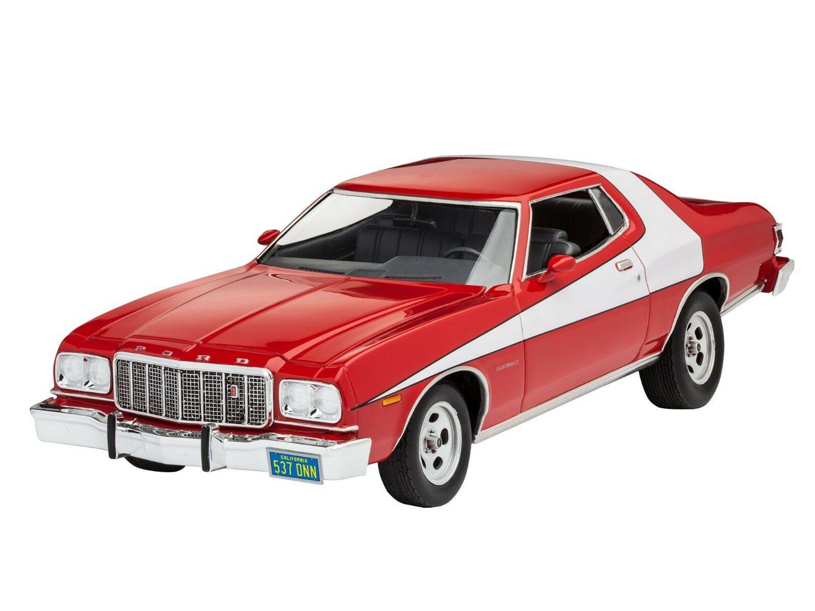 Revell 07038 Car Model Kit - 76' Ford Torino, Red and White, Scale 1:25