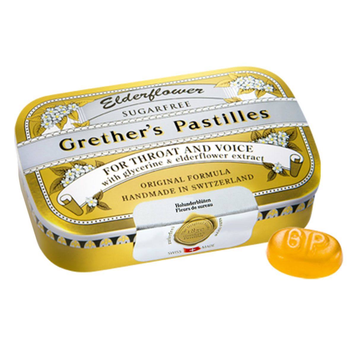 Grether's Pastilles Sugar Free Elderflower Pastilles - 2.125oz