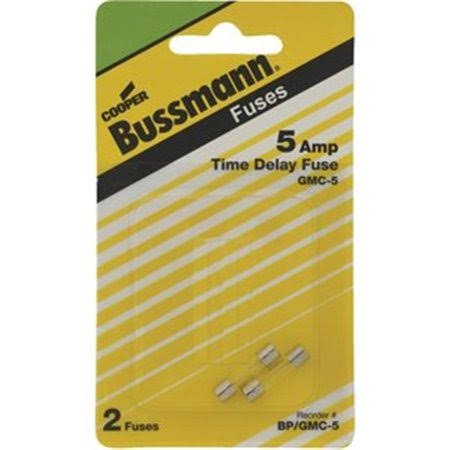 Bussmann Electronic Fuse - Time Delay, 5Amp, 250V, 5mm X 20mm, 2ct