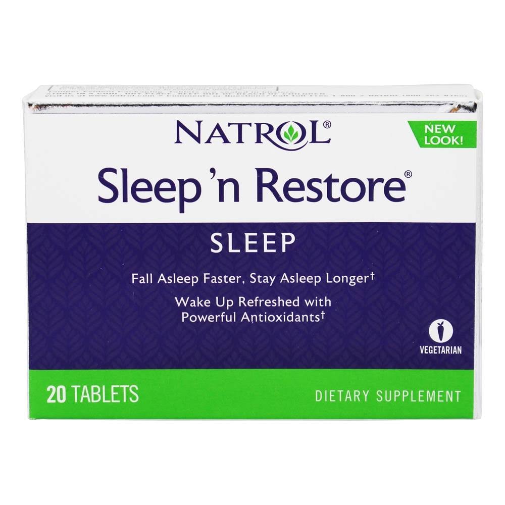 Natrol Sleep 'N Restore Dietary Supplement - 20 tablets