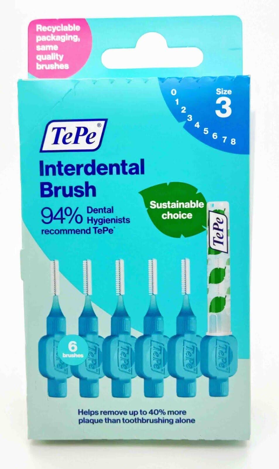 TePe Blue Interdental Brush 0.6mm 6 Pack
