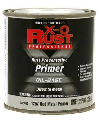 True Value Premium X-O Rust Interior Exterior Metal Primer - Red, 1/2 Pint